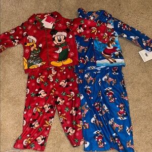 Disney Kids Pajama Set - Red and Blue Mickey and Friends